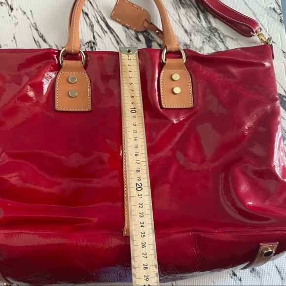Cavalcanti Patent Red Women's XL two ways handbag - Picture 7 of 9